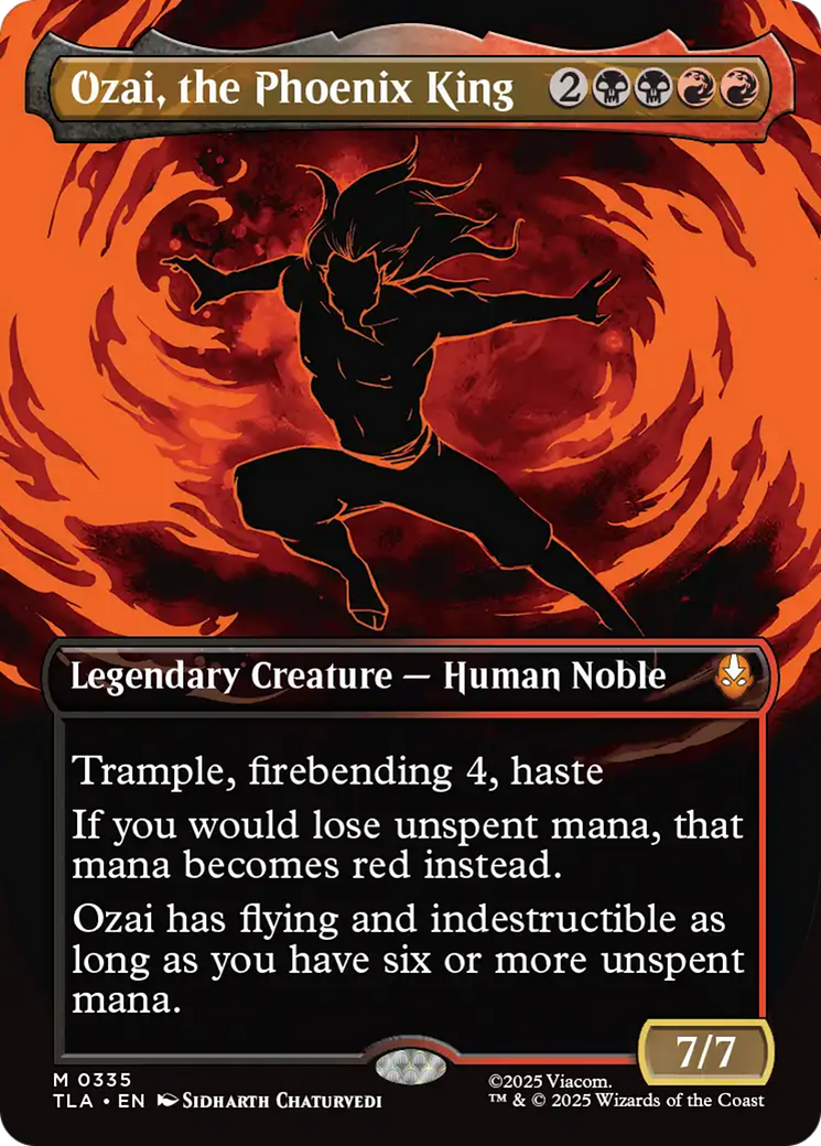 Ozai, the Phoenix King (0335) (Borderless) [Avatar: The Last Airbender] Foil