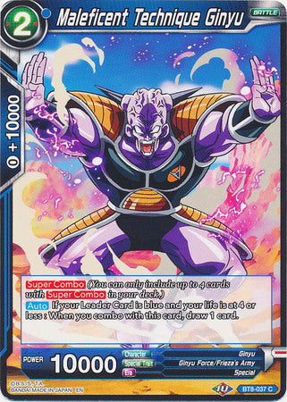 Maleficent Technique Ginyu (BT8-037) [Malicious Machinations] Parallel Foil