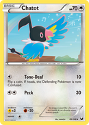 Chatot (85/108) [Black & White: Dark Explorers] Reverse Holofoil