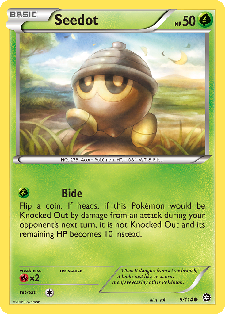 Seedot (9/114) [XY: Steam Siege] Reverse Holofoil