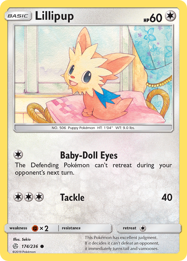 Lillipup (174/236) [Sun & Moon: Cosmic Eclipse] Reverse Holofoil
