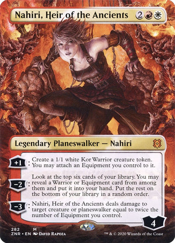 Nahiri, Heir of the Ancients (Borderless) [Zendikar Rising] Foil
