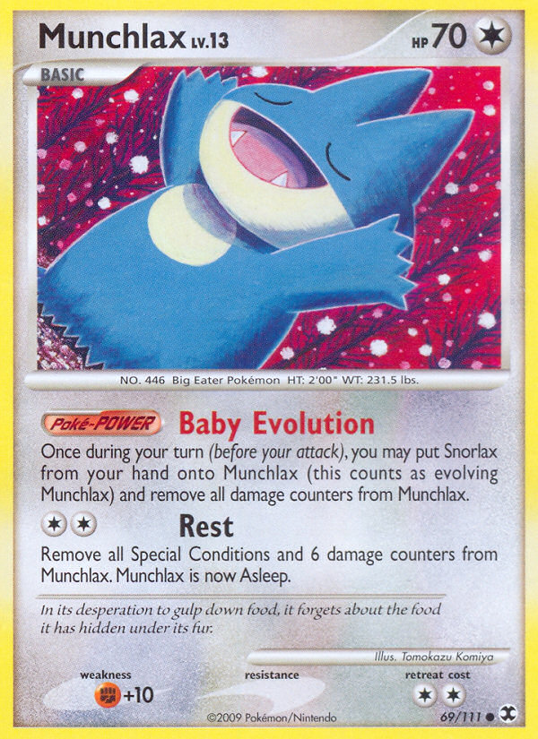 Munchlax (69/111) [Platinum: Rising Rivals] Reverse Holofoil