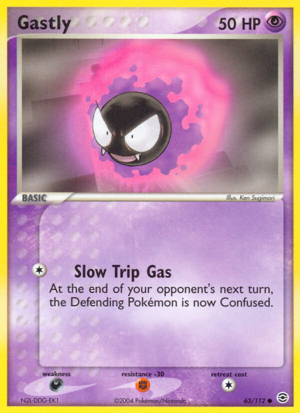 Gastly (63/112) [EX: FireRed & LeafGreen] Reverse Holofoil