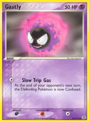 Gastly (63/112) [EX: FireRed & LeafGreen] Reverse Holofoil