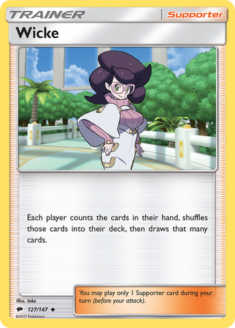 Wicke (127/147) [Sun & Moon: Burning Shadows] Reverse Holofoil