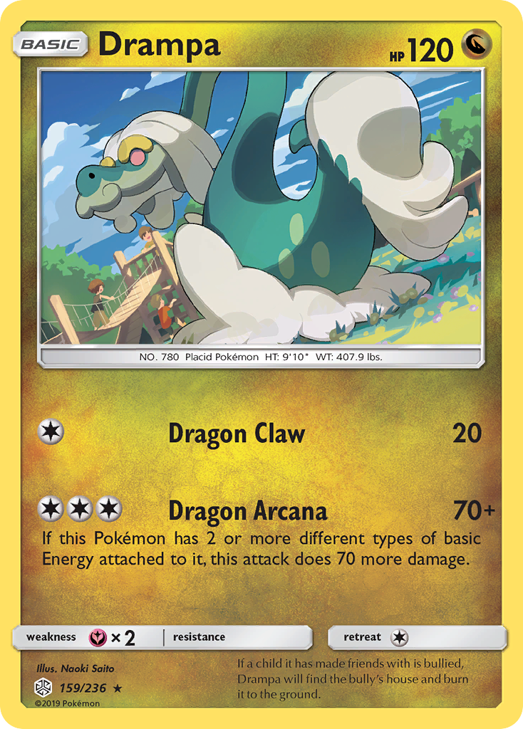 Drampa (159/236) [Sun & Moon: Cosmic Eclipse] Reverse Holofoil