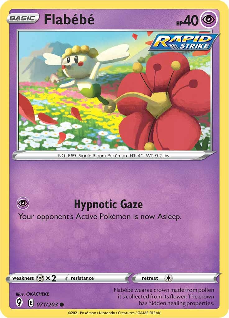 Flabebe (071/203) [Sword & Shield: Evolving Skies] Reverse Holofoil