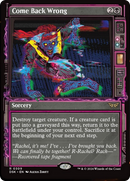 Come Back Wrong (Showcase) [Duskmourn: House of Horror] Foil
