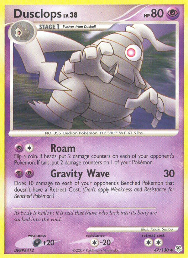 Dusclops (47/130) [Diamond & Pearl: Base Set] Reverse Holofoil