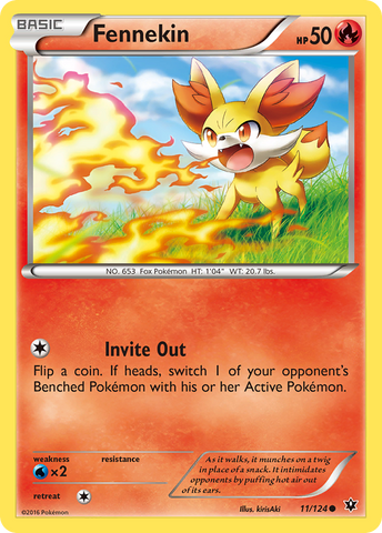 Fennekin (11/124) [XY: Fates Collide] Reverse Holofoil