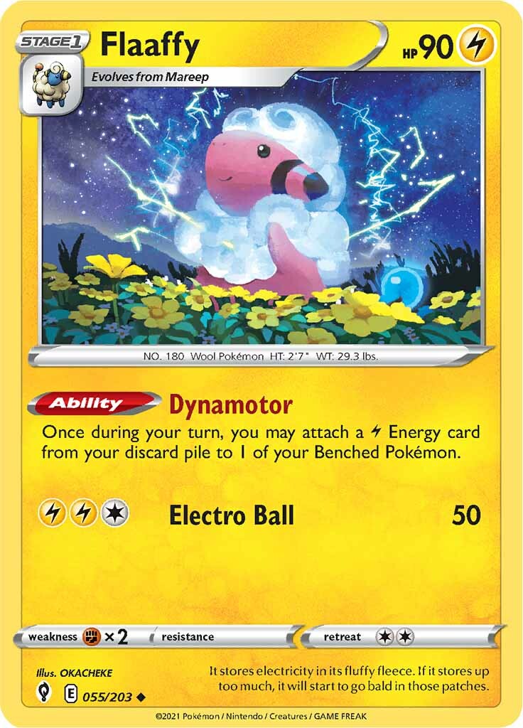 Flaaffy (055/203) [Sword & Shield: Evolving Skies] Reverse Holofoil