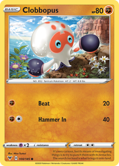 Clobbopus (100/185) [Sword & Shield: Vivid Voltage] Reverse Holofoil