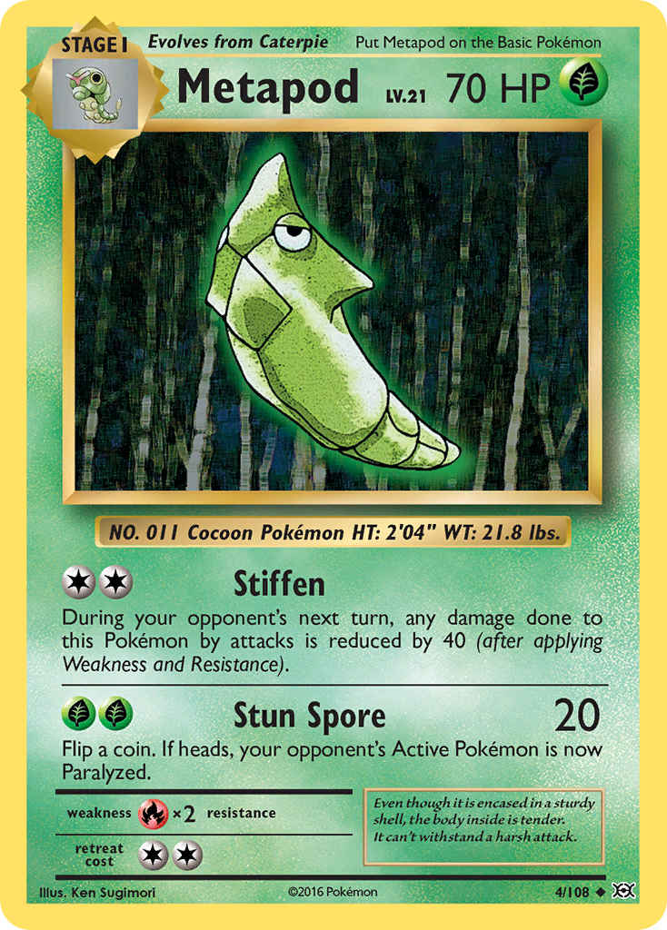 Metapod (4/108) [XY: Evolutions] Reverse Holofoil