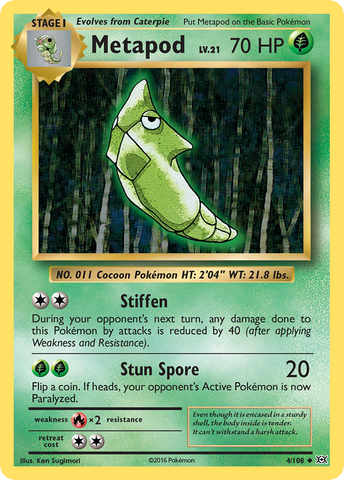 Metapod (4/108) [XY: Evolutions] Reverse Holofoil
