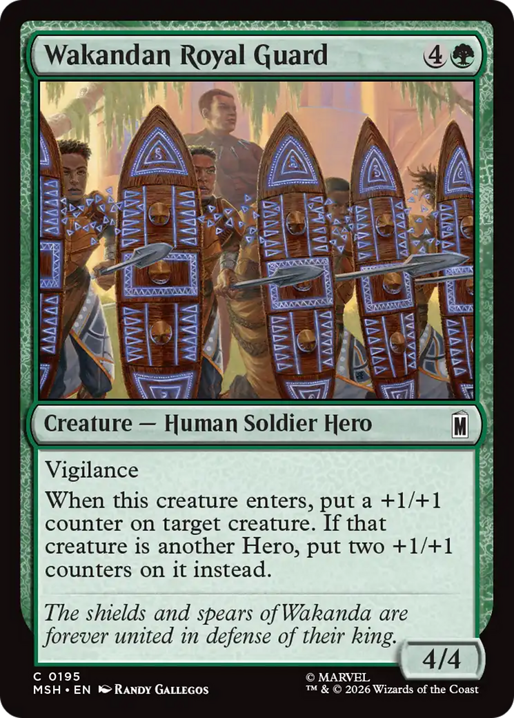 Wakandan Royal Guard [Marvel Super Heroes] Foil