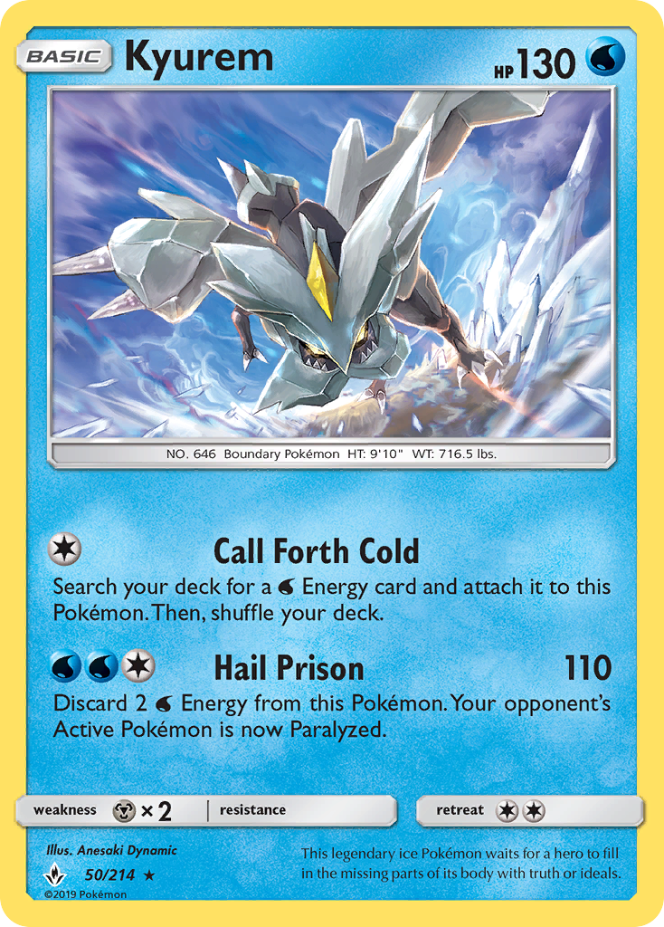Kyurem (50/214) [Sun & Moon: Unbroken Bonds] Reverse Holofoil