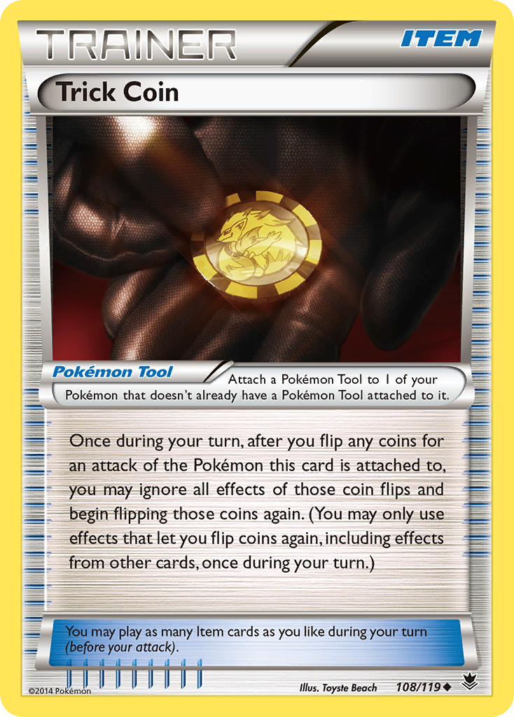 Trick Coin (108/119) [XY: Phantom Forces] Reverse Holofoil
