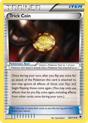 Trick Coin (108/119) [XY: Phantom Forces] Reverse Holofoil