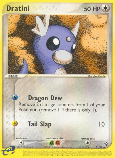Dratini (26/97) [EX: Dragon] Reverse Holofoil