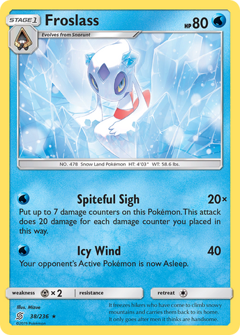Froslass (38/236) [Sun & Moon: Unified Minds] Reverse Holofoil