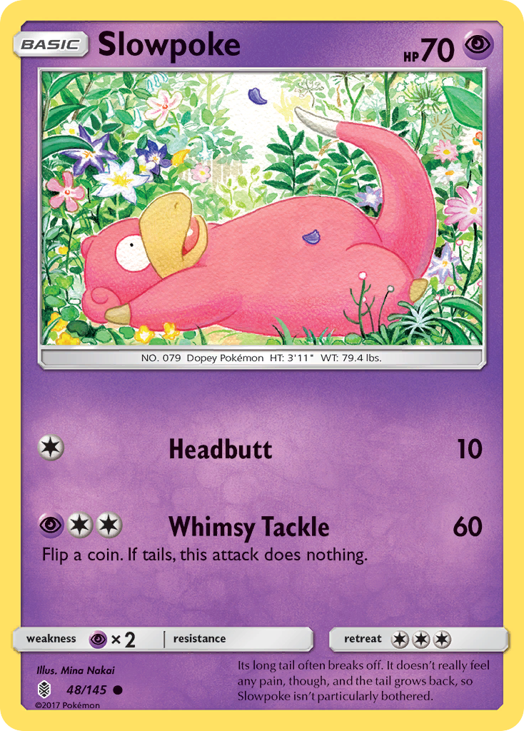 Slowpoke (48/145) [Sun & Moon: Guardians Rising] Reverse Holofoil