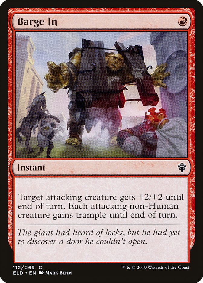 Barge In [Throne of Eldraine] Foil