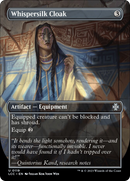 Whispersilk Cloak (Borderless) [The Lost Caverns of Ixalan Commander] Foil