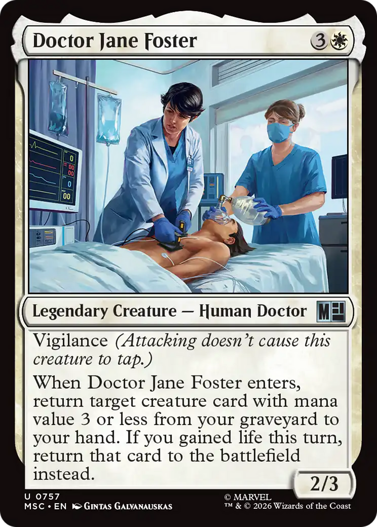 Doctor Jane Foster [Marvel Super Heroes Commander] Foil