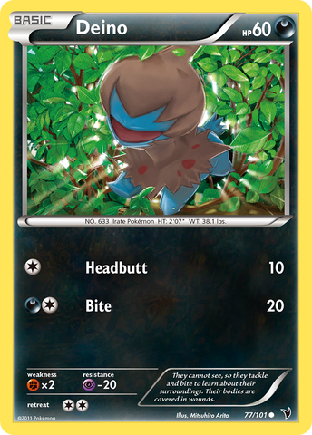 Deino (77/101) [Black & White: Noble Victories] Reverse Holofoil