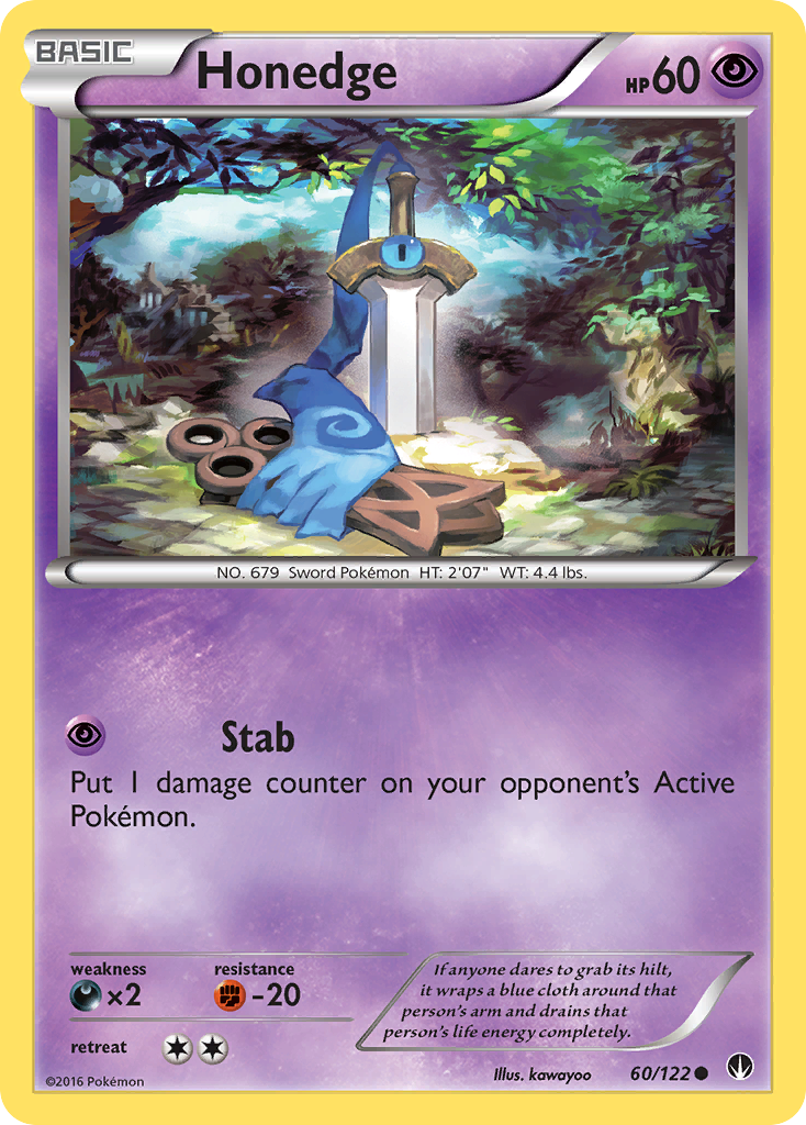 Honedge (60/122) [XY: BREAKpoint] Reverse Holofoil
