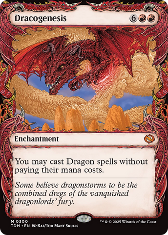 Dracogenesis (0300) (Showcase) [Tarkir: Dragonstorm] Foil