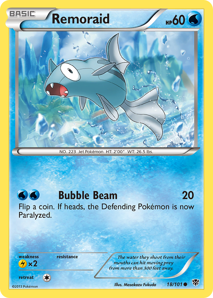 Remoraid (18/101) [Black & White: Plasma Blast] Reverse Holofoil