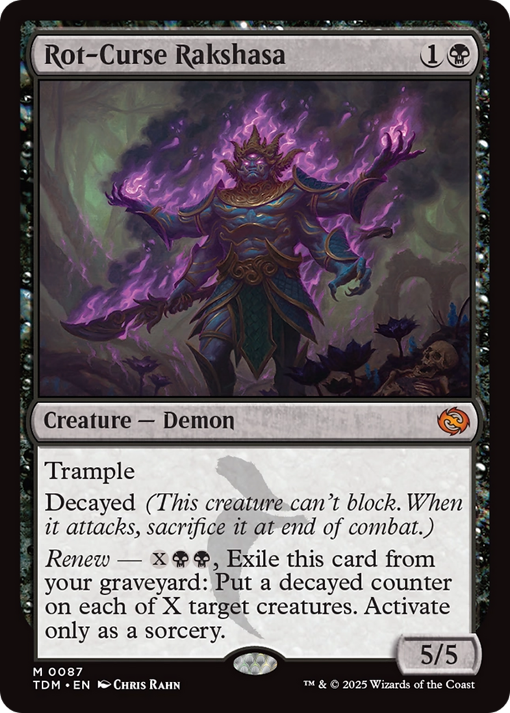Rot-Curse Rakshasa [Tarkir: Dragonstorm] Foil