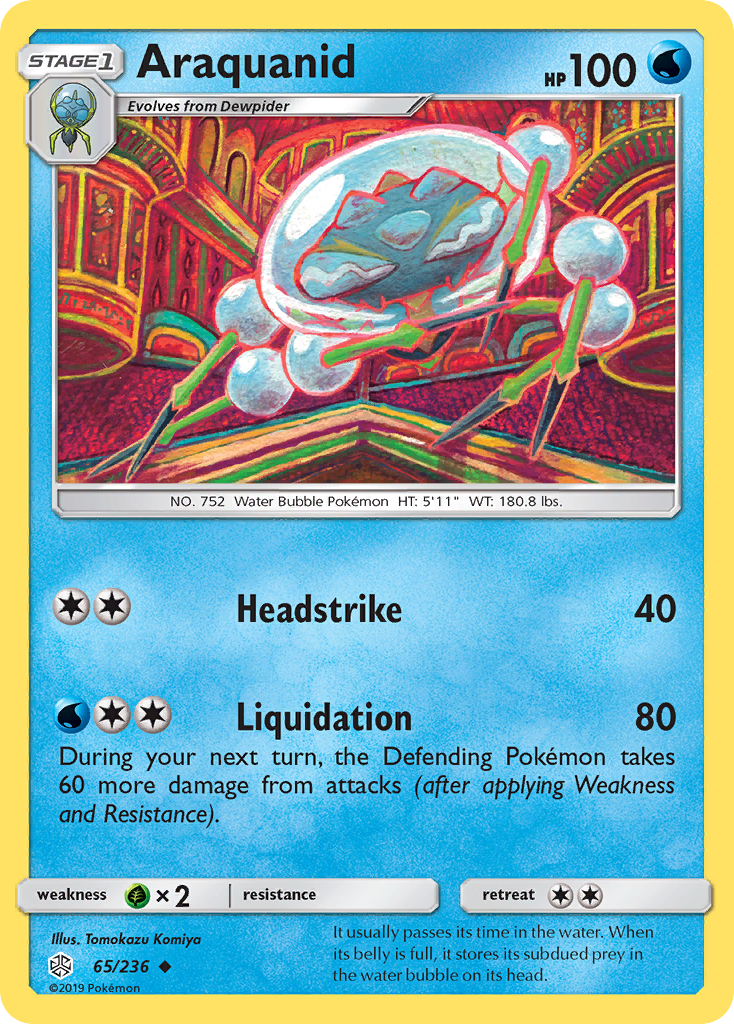Araquanid (65/236) [Sun & Moon: Cosmic Eclipse] Reverse Holofoil