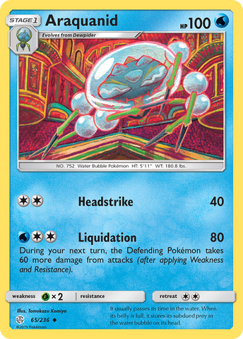 Araquanid (65/236) [Sun & Moon: Cosmic Eclipse] Reverse Holofoil