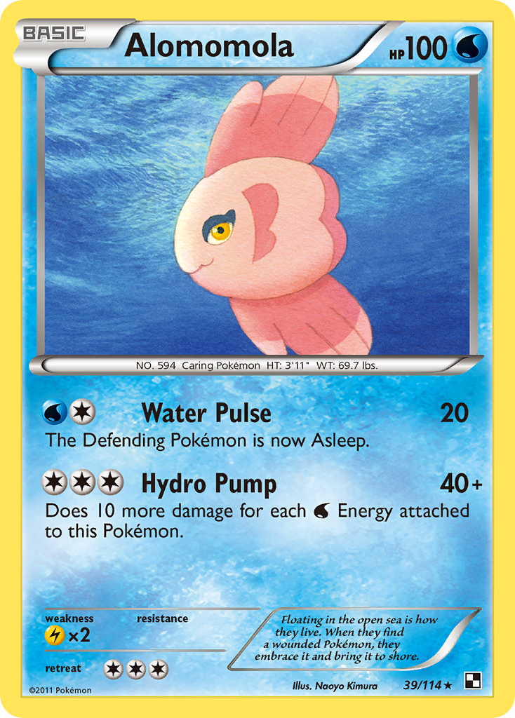 Alomomola (39/114) [Black & White: Base Set] Reverse Holofoil