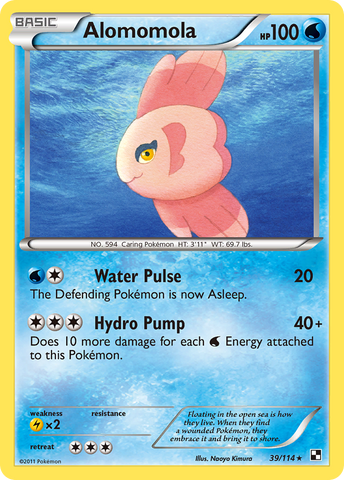 Alomomola (39/114) [Black & White: Base Set] Reverse Holofoil