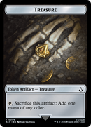 Assassin // Treasure Double-Sided Token [Assassin's Creed Tokens] Foil