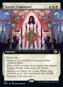 Kayla's Command (Extended Art) [The Brothers' War] Foil