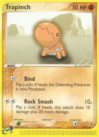 Trapinch (79/97) [EX: Dragon] Reverse Holofoil
