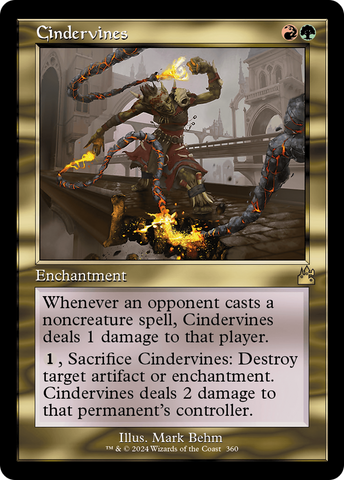 Cindervines (Retro Frame) [Ravnica Remastered] Foil