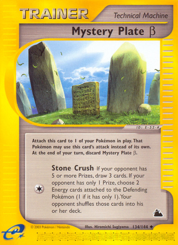 Mystery Plate Beta (134/144) [Skyridge] Reverse Holofoil