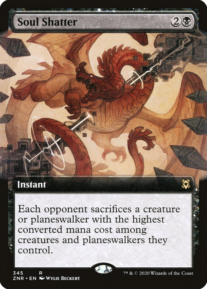 Soul Shatter (Extended Art) [Zendikar Rising] Foil