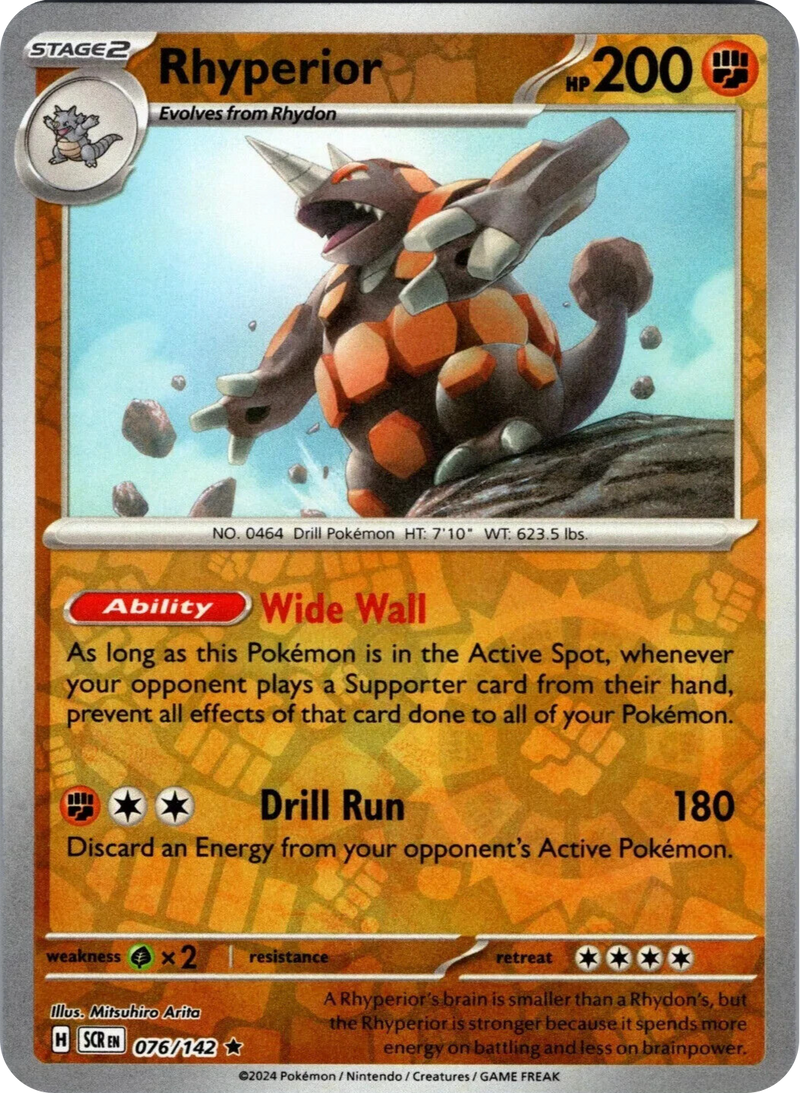 Rhyperior (076/142) [Scarlet & Violet: Stellar Crown] Reverse Holofoil
