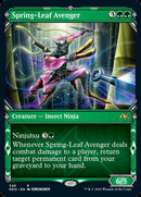 Spring-Leaf Avenger (Showcase Ninja) [Kamigawa: Neon Dynasty] Foil