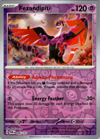 Fezandipiti (096/167) [Scarlet & Violet: Twilight Masquerade] Reverse Holofoil