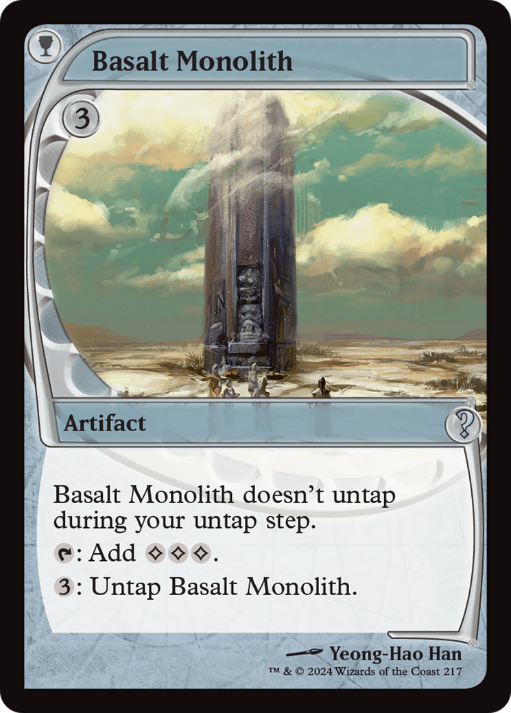 Basalt Monolith (Future Sight) [Mystery Booster 2] Foil