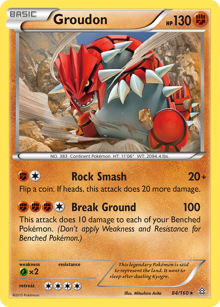 Groudon (84/160) [XY: Primal Clash] Reverse Holofoil