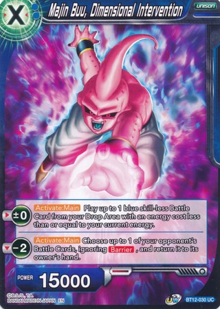 Majin Buu, Dimensional Intervention (BT12-030) [Vicious Rejuvenation] Parallel Foil